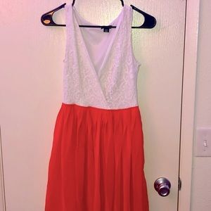 Classy laced floral top dress